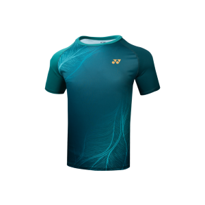 YONEX MEN'S T-SHIRT 16576EX WHITE GREEN (COTTON)
