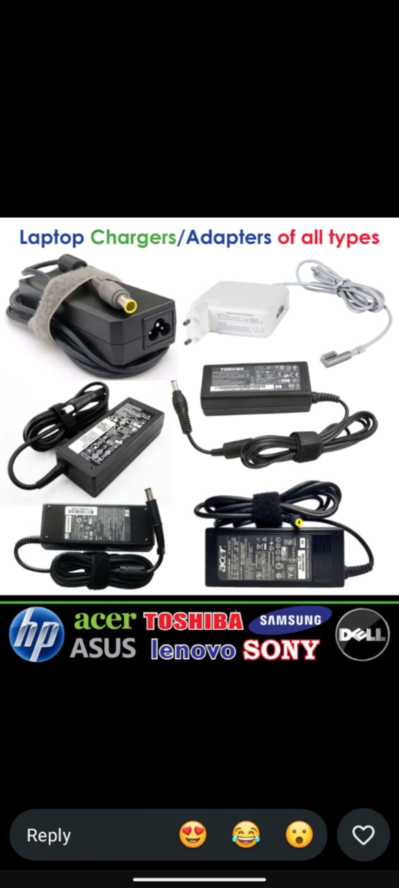 Laptop chargers 