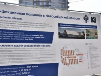 Строительство инфекционной больницы под Новосибирском оценили в 16 млрд