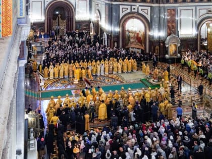 В день памяти мученицы Татианы Святейший Патриарх Кирилл совершил Литургию в Храме Христа Спасителя