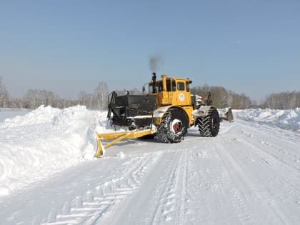 К сильным снегопадам подготовились дорожные службы Новосибирской области