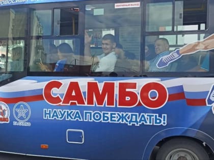 Брендированное маршрутное такси запустили в Новосибирске активисты партпроекта «Zа самбо»