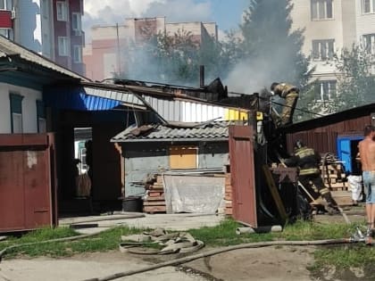 Не успели протопить баньку в Бердске: она по непонятным причинам загорелась