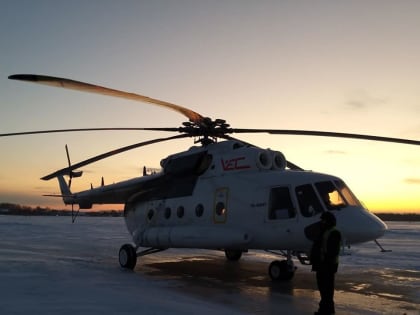 Более двухсот человек эвакуировал вертолет санитарной авиации в Новосибирской области