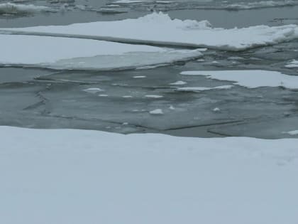 Прыгающих по льдинам подростков заметили на ОбьГЭСе