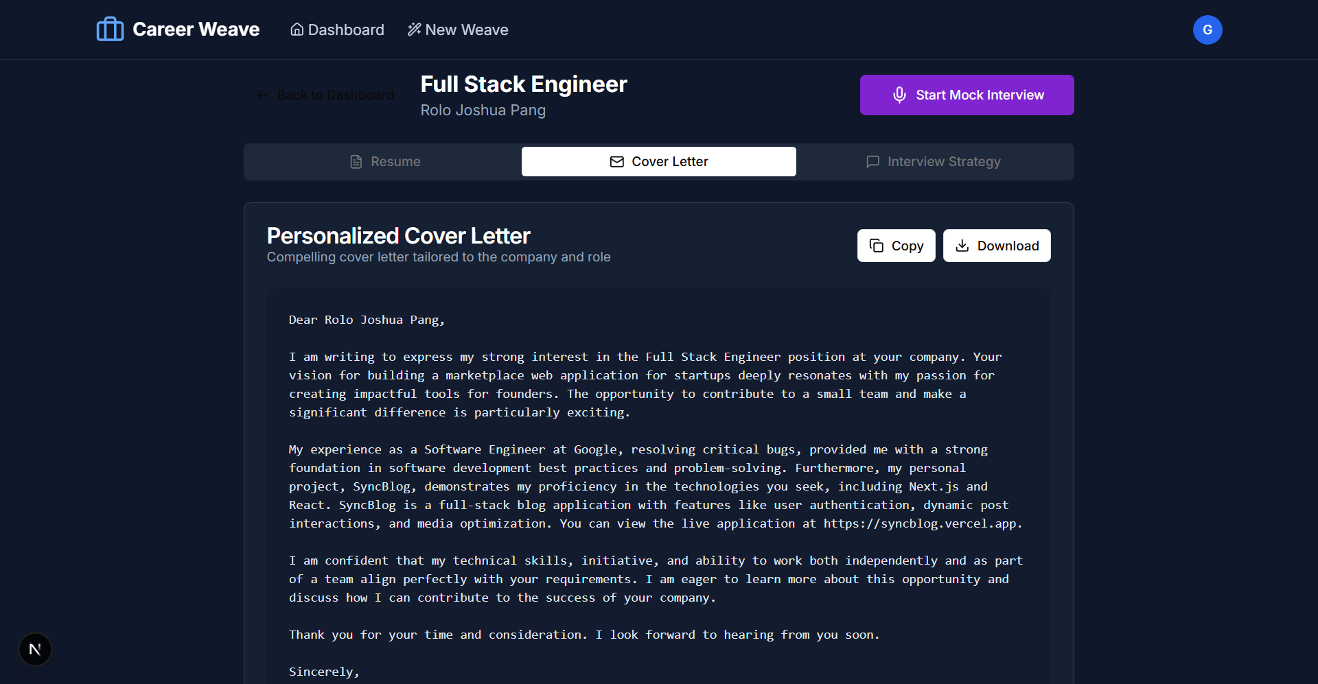 Step 4.1 – Paste Job Link