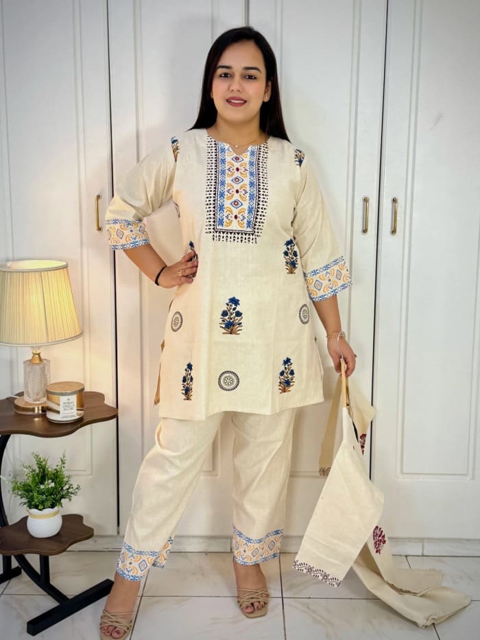 Khadi Cotton Printed Co-ord Set