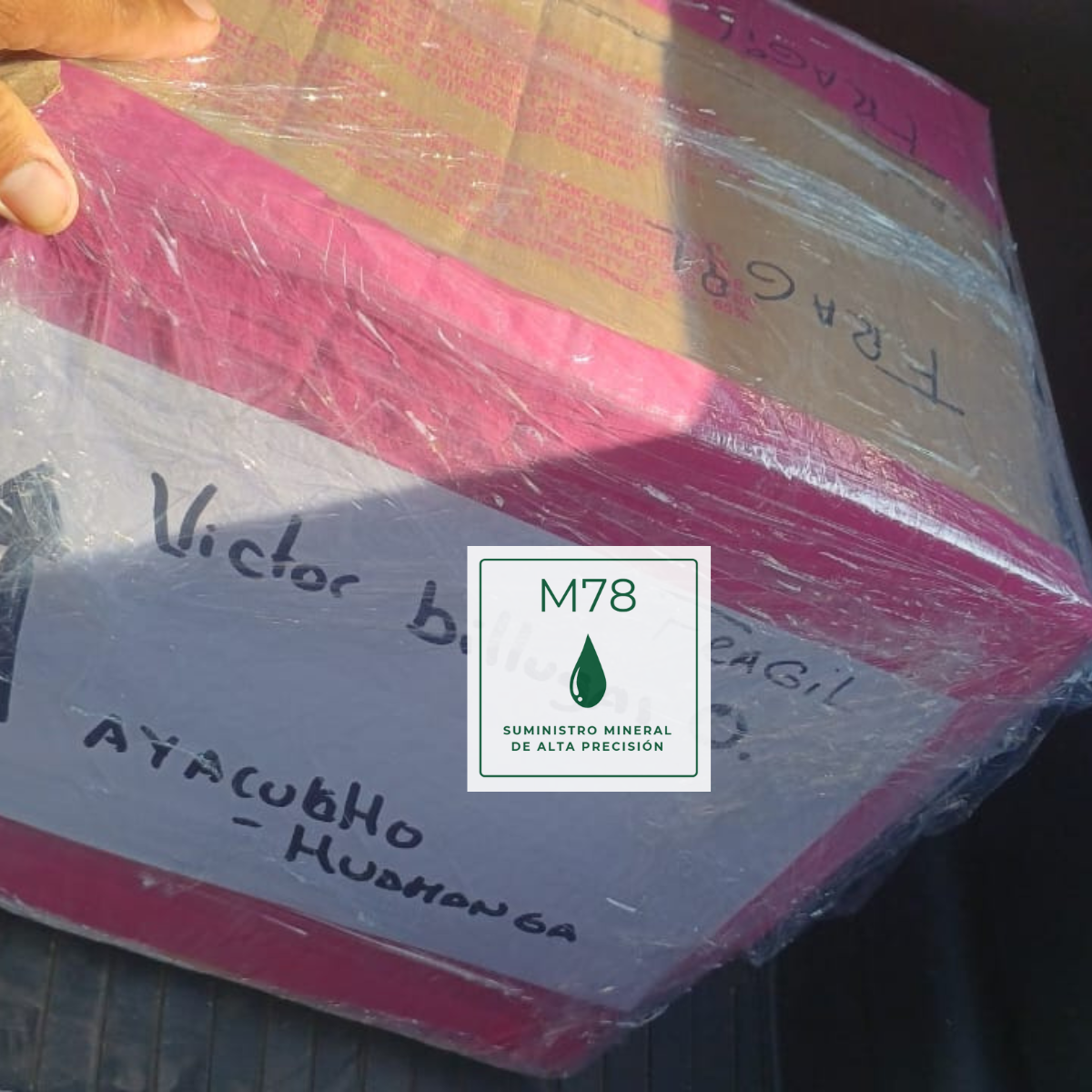Preparación de envío M78 hacia Ayacucho