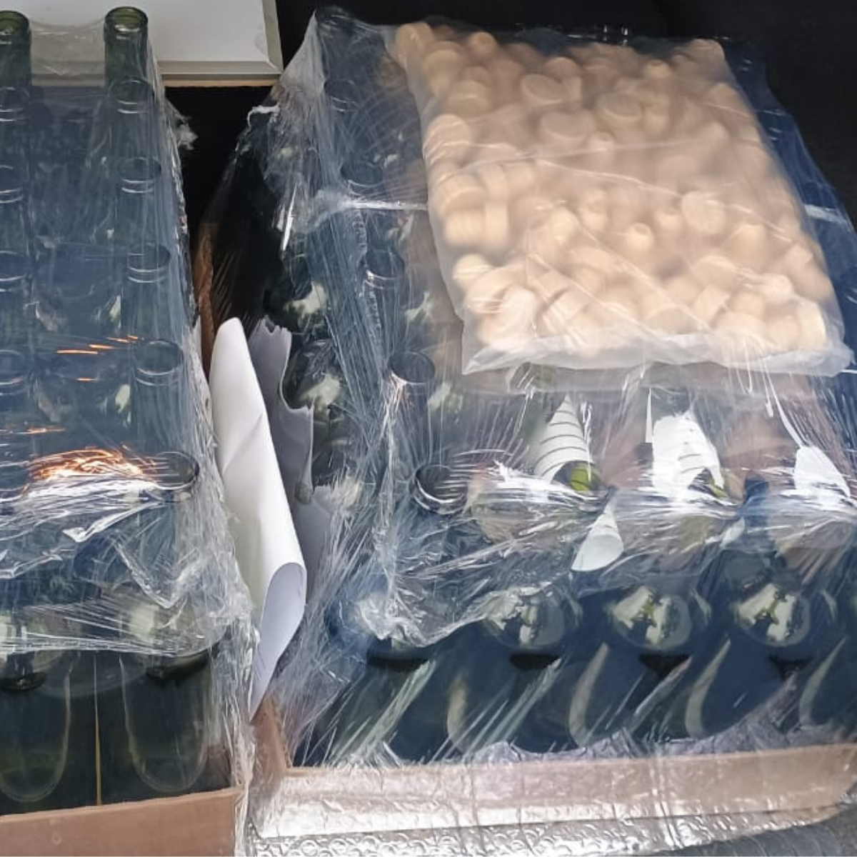 Botellas destinadas a nuevos lotes de producción M78