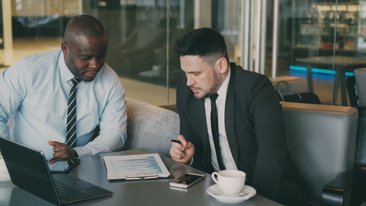 Business conversation and customer engagement in a professional setting
