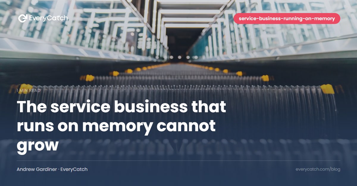 The service business that runs on memory cannot grow