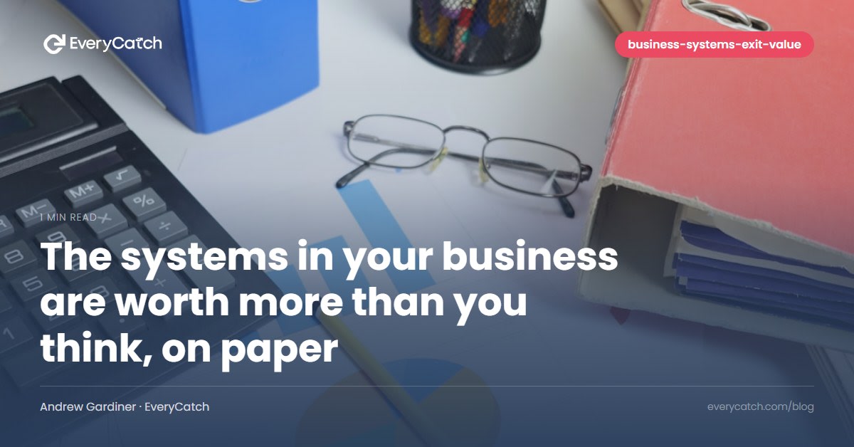 The systems in your business are worth more than you think, on paper
