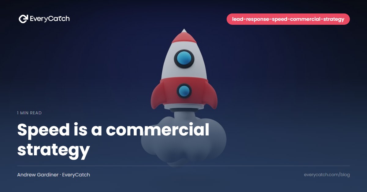 Speed is a commercial strategy