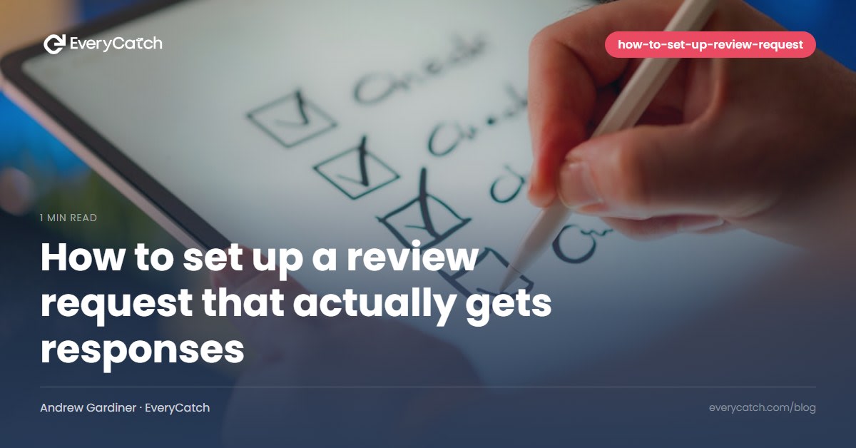 How to set up a review request that actually gets responses