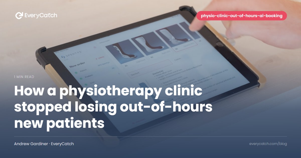 How a physiotherapy clinic stopped losing out-of-hours new patients