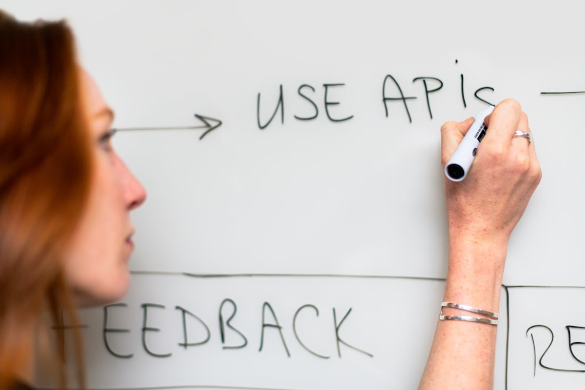 AI technology analysing customer enquiry intent on digital screen