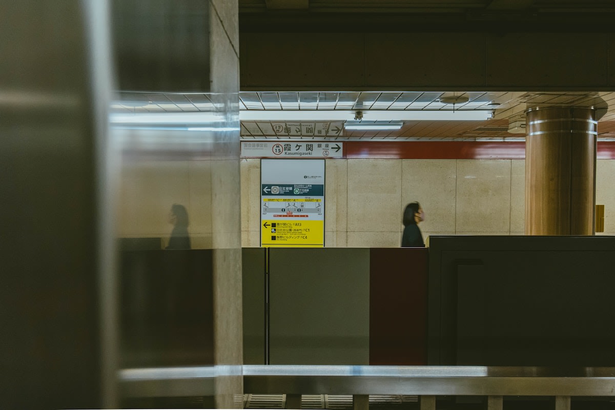 Empty reception desk with a ringing phone in a small service business office
