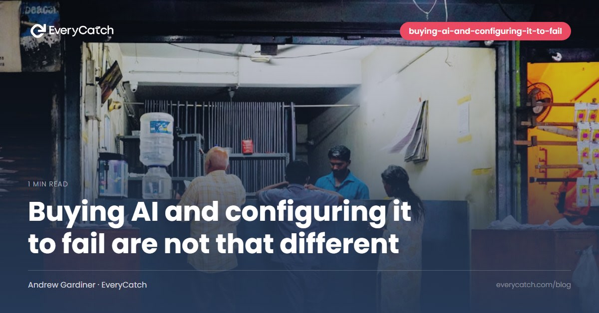 Buying AI and configuring it to fail are not that different