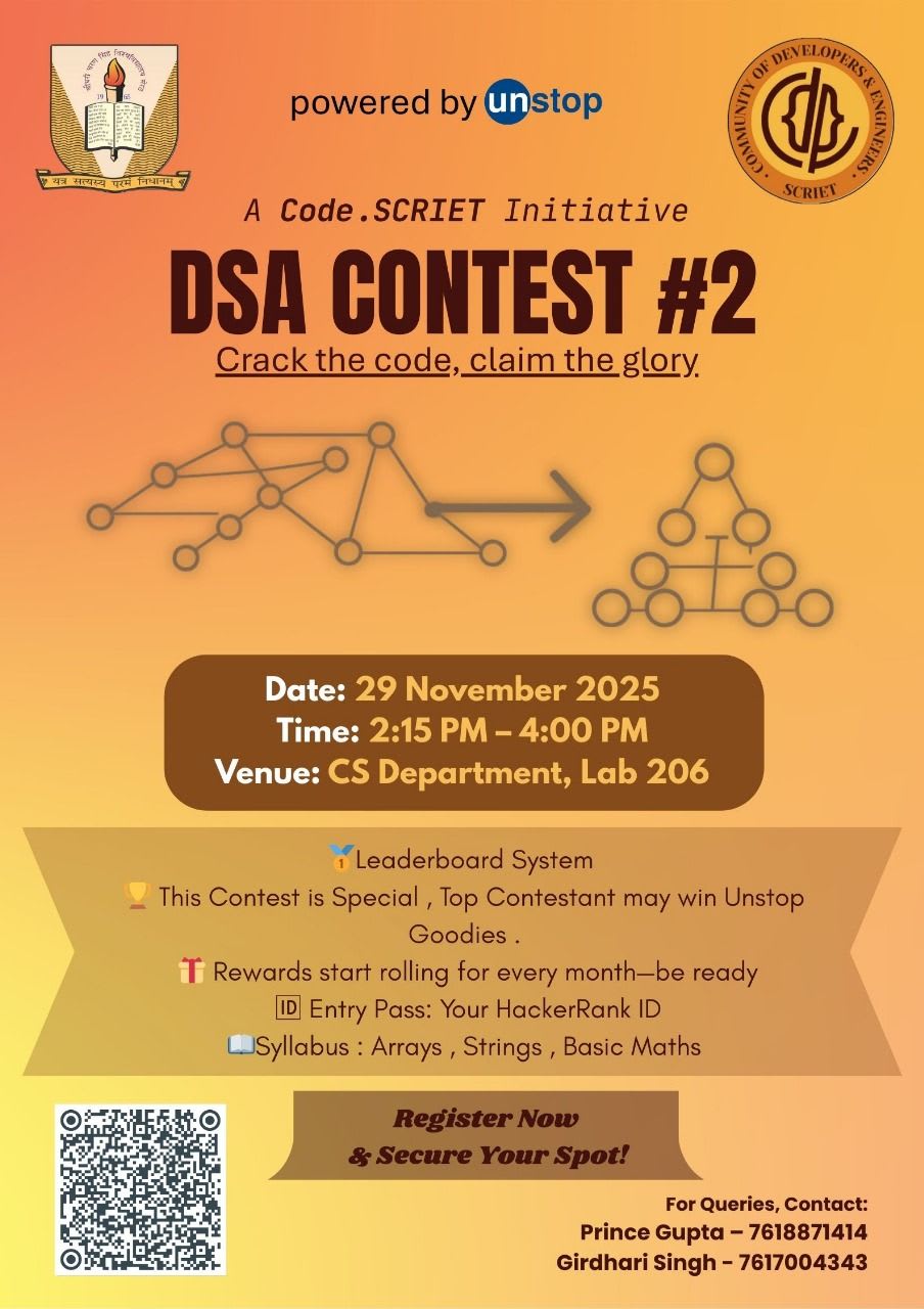 DSA contest — codescriet achievement