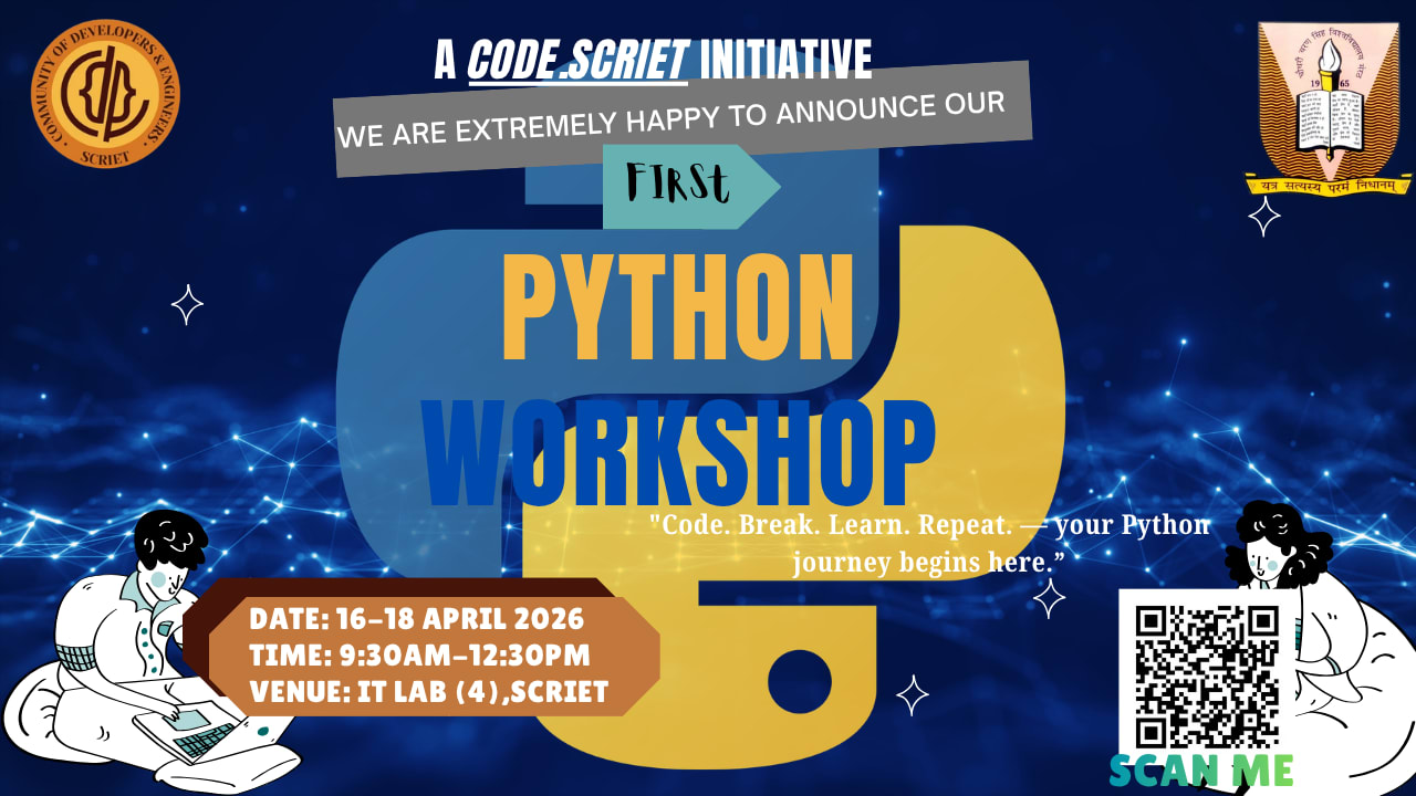 Python Workshop — codescriet event