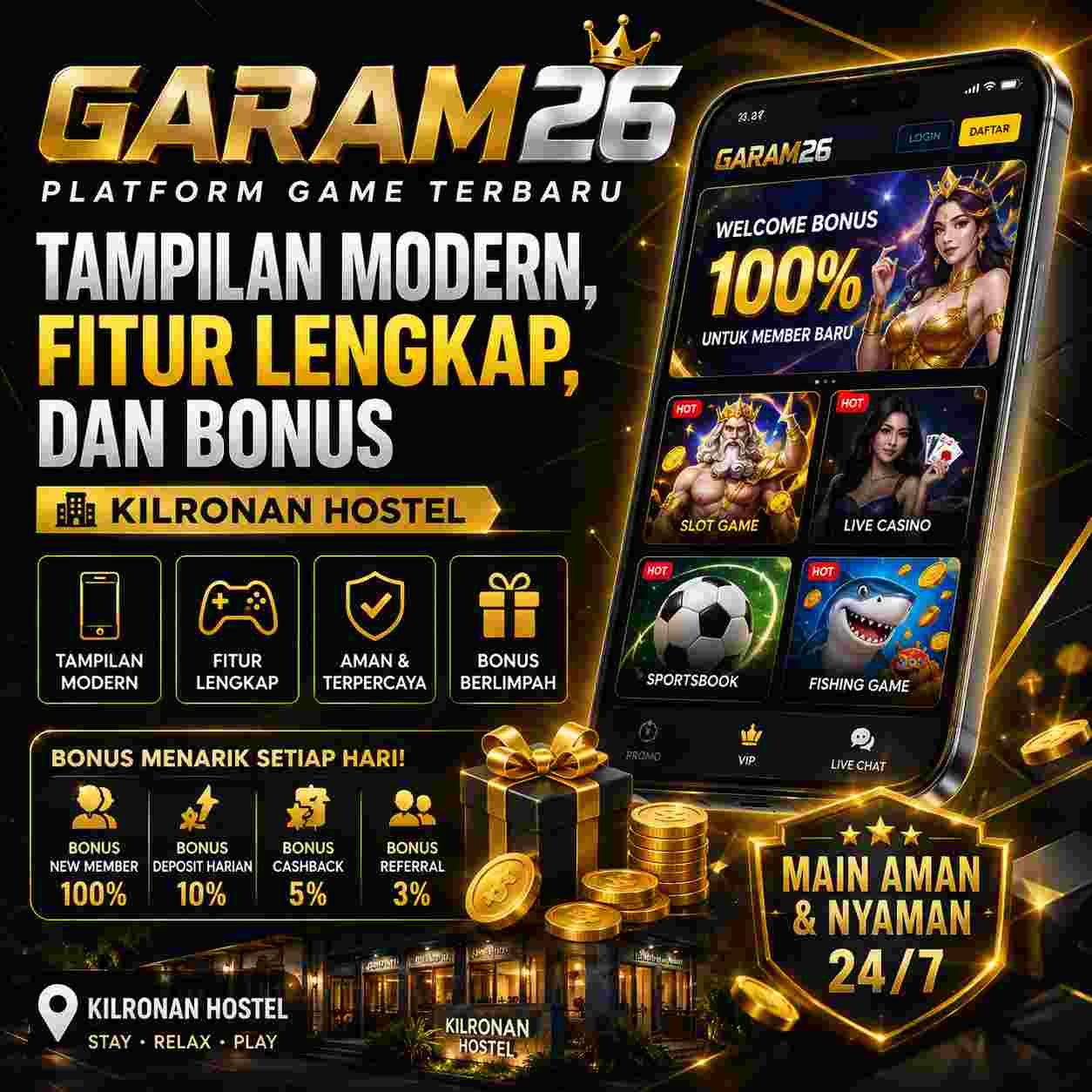 Official Game Bola GARAM26 Terlengkap Aman 2026