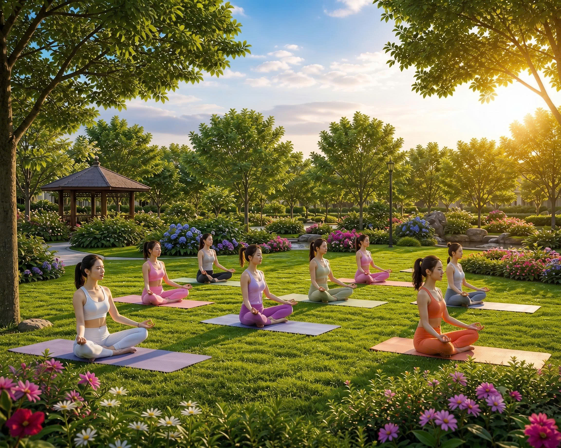 Thảm cỏ Yoga
