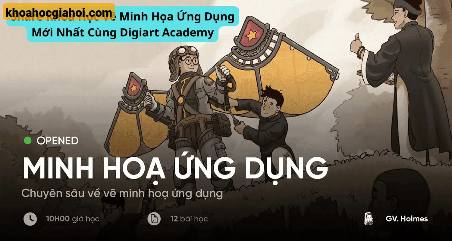 Khoá Học Minh Họa Ứng Dụng Cùng Digiart Academy