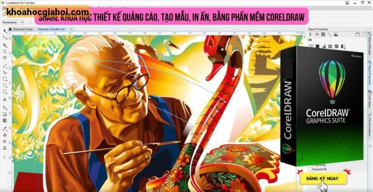 Khóa Học Thiết Kế Quảng Cáo, Tạo Mẫu, In Ấn, Bằng Phần Mềm Coreldraw