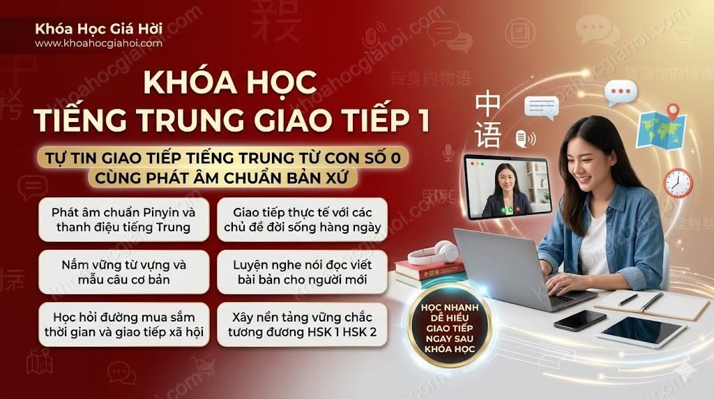 Khóa Học Tiếng Trung Giao Tiếp - 1