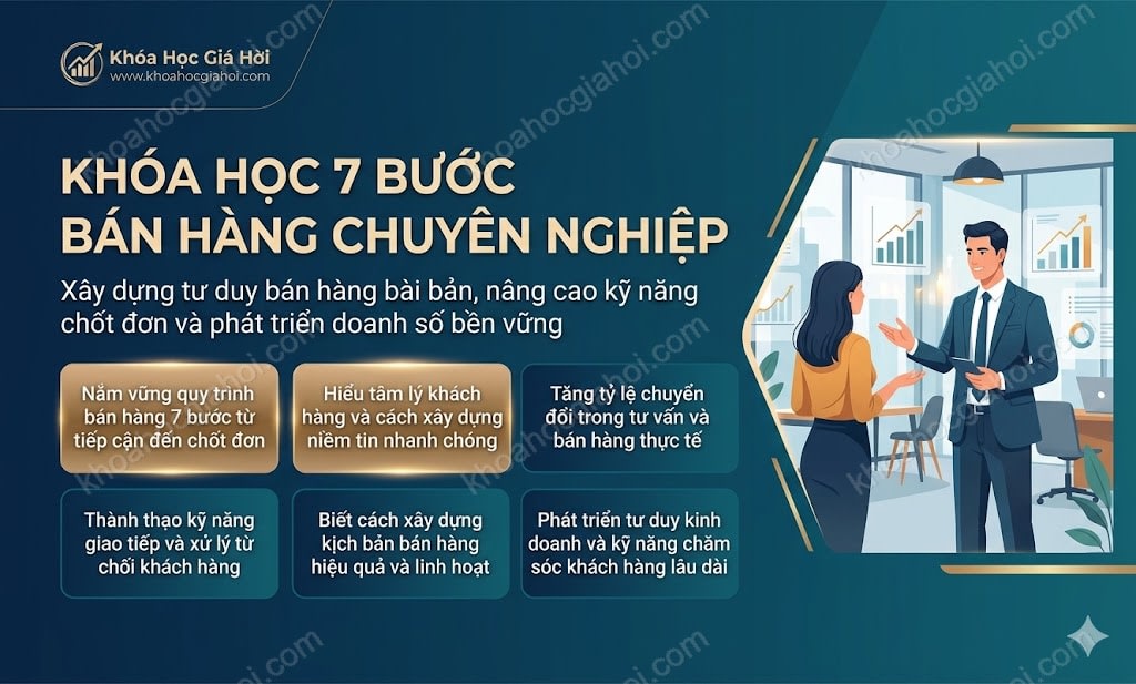 Khóa Học 7 Bước Bán Hàng Chuyên Nghiệp