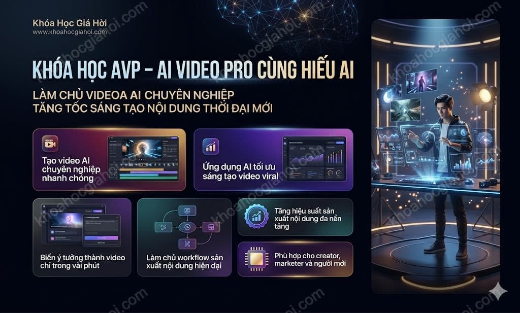 Khóa Học AVP – AI VIDEO PRO Cùng Hiếu AI