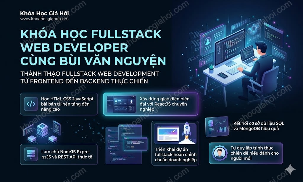 Khóa Học Fullstack Web Developer Cùng Bùi Văn Nguyện