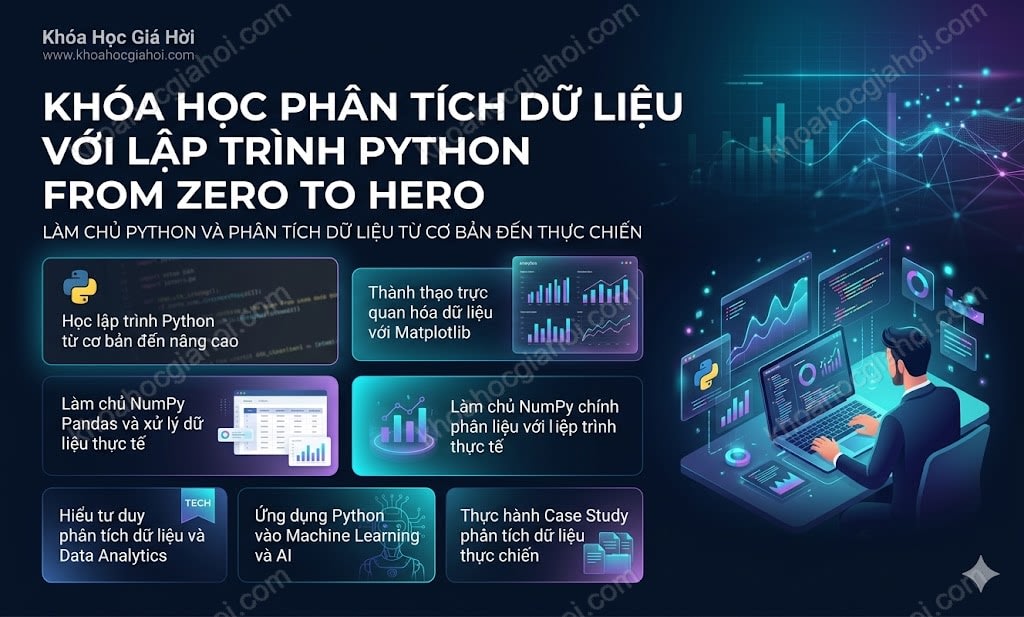 Khóa Học Phân Tích Dữ Liệu Với Lập Trình Python From Zero To Hero