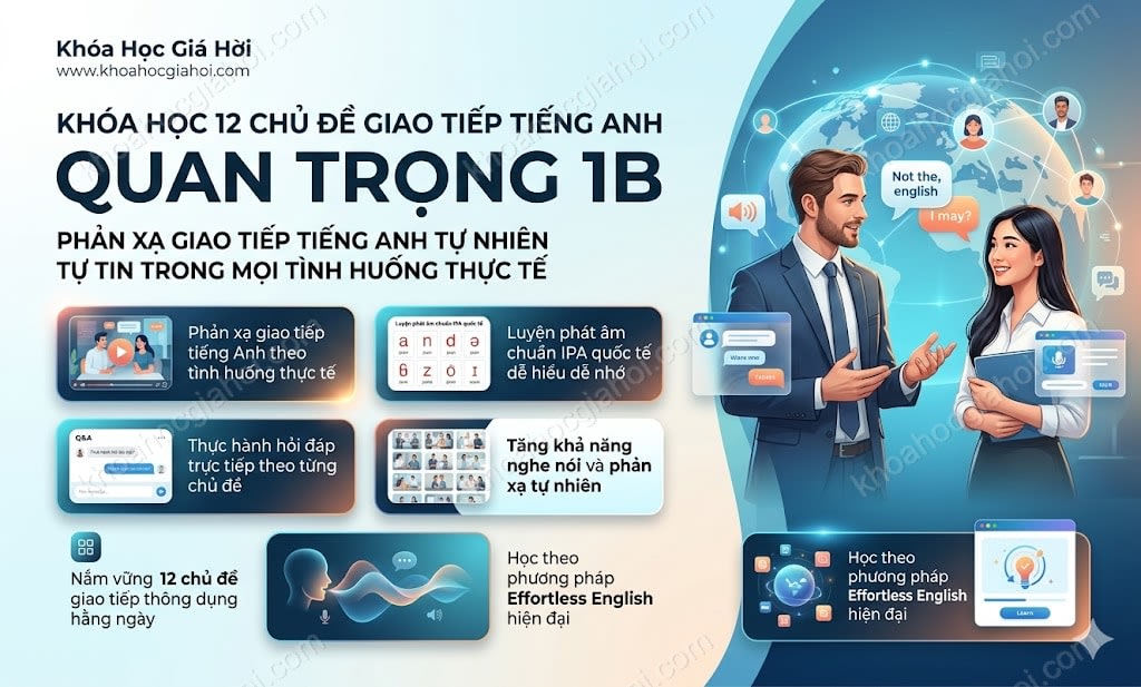 Khóa Học 12 Chủ Đề Giao Tiếp Tiếng Anh Quan Trọng (1b)