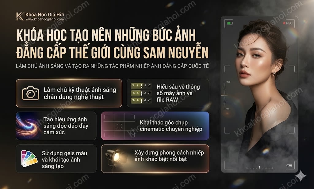 Khóa Học Tạo Nên Những Bức Ảnh Đẳng Cấp Thế Giới Cùng Sam Nguyễn