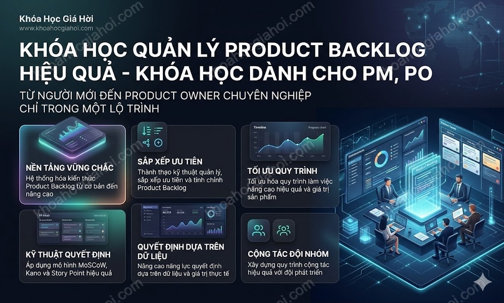 Khóa Học Quản Lý Product Backlog Hiệu Quả - Khóa Học Dành Cho Pm, Po