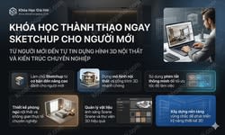 Khóa Học Thành Thạo Ngay Sketchup Cho Người Mới