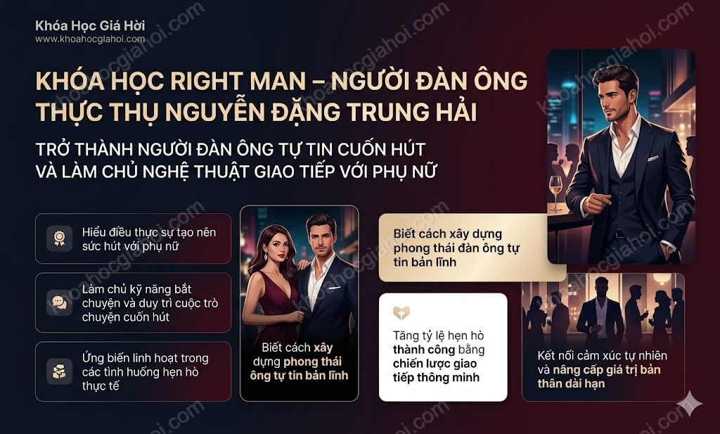 Khóa học RIGHT MAN – Người Đàn Ông Thực Thụ Nguyễn Đặng Trung Hải