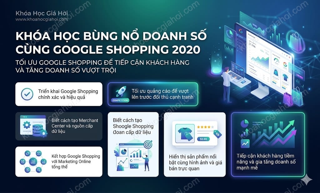 Khóa Học Bùng Nổ Doanh Số Cùng Google Shopping 2020