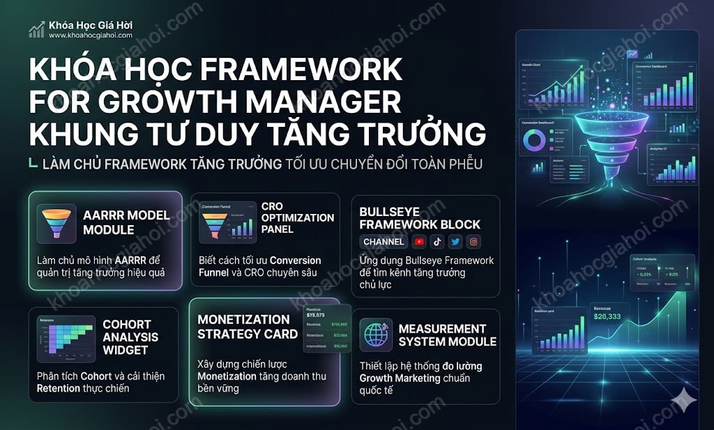 Khóa Học Framework For Growth Manager: Khung Tư Duy Tăng Trưởng