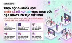 Trọn Bộ 10+ Khóa Học Thiết Kế Đồ Họa 2D – Học Trọn Đời, Cập Nhật Liên Tục Miễn Phí