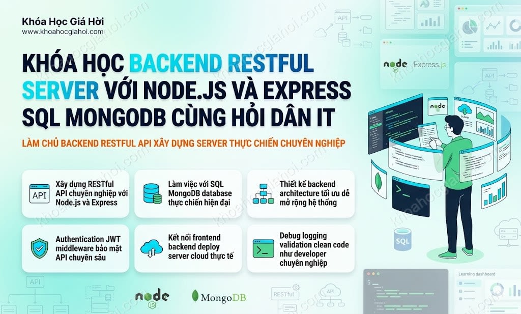 Khóa Học Backend Restful Server Với Node.js Và Express (sql/mongodb) Cùng Hỏi Dân IT