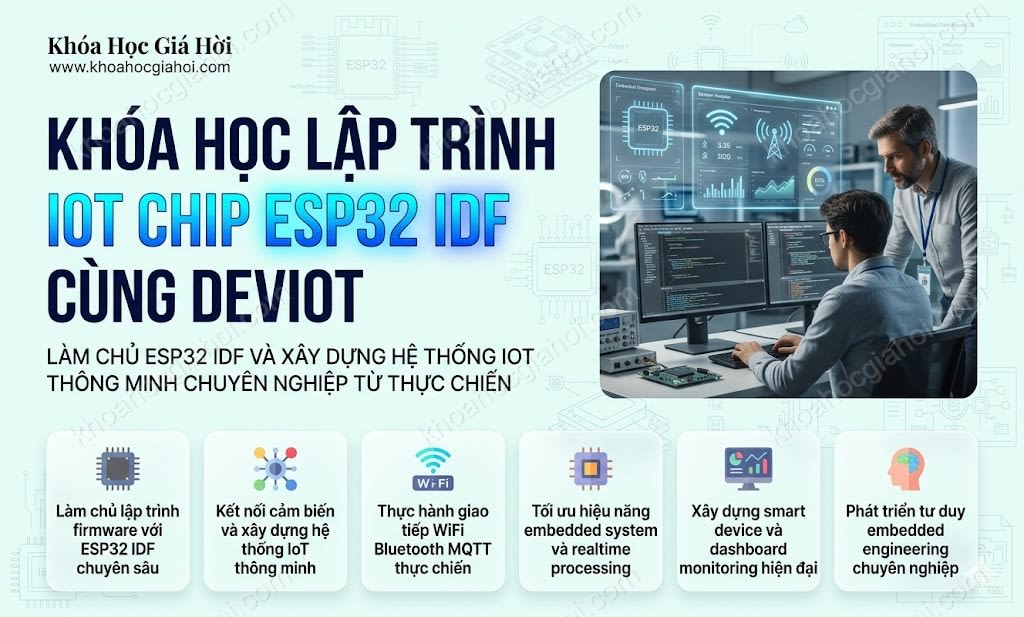 Khóa Học Lập Trình Iot Chip Esp32-idf Cùng Deviot
