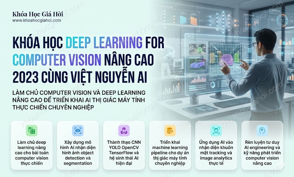 Khóa Học Deep Learning For Computer Vision Nâng Cao 2023 Cùng Việt Nguyễn AI Khóa Học Deep Learning For Computer Vision Nâng Cao 2023 Cùng Việt Nguyễn AI