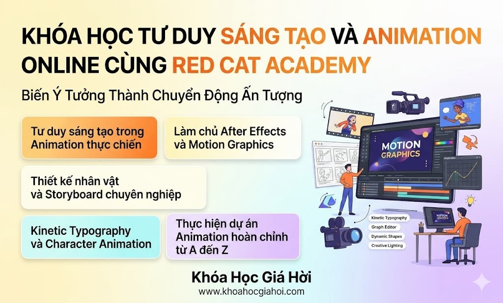 Khóa Học Tư Duy Sáng Tạo Và Animation Online Cùng Red Cat Academy