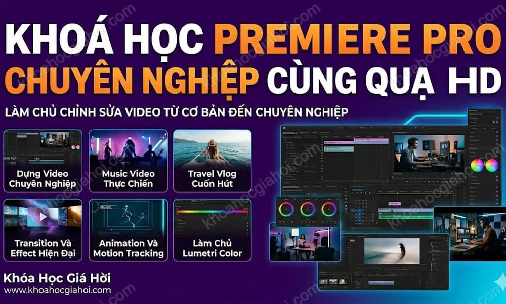 Khoá Học Premiere Pro Chuyên Nghiệp Cùng Quạ HD