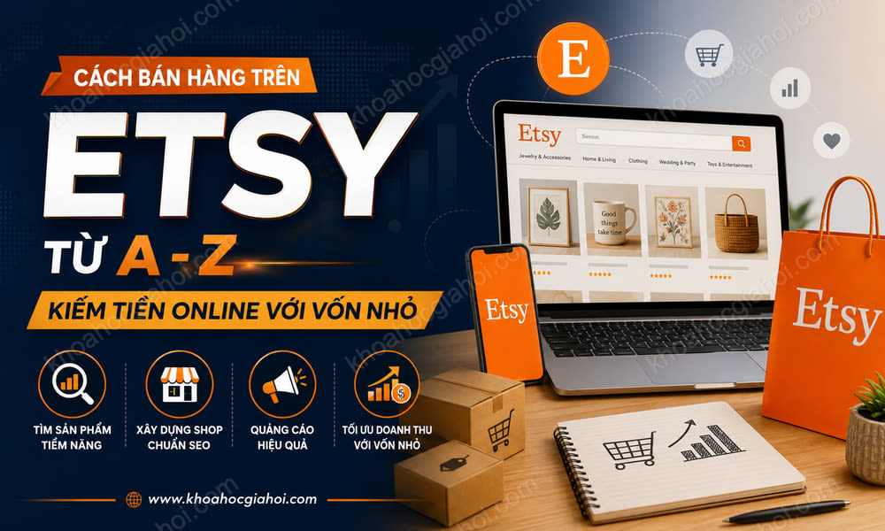 Cách Bán Hàng Trên Etsy Từ A - Z Kiếm Tiền Online Với Vốn Nhỏ