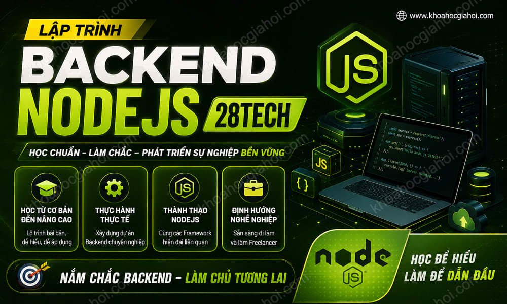 Lập Trình Backend Nodejs 28Tech
