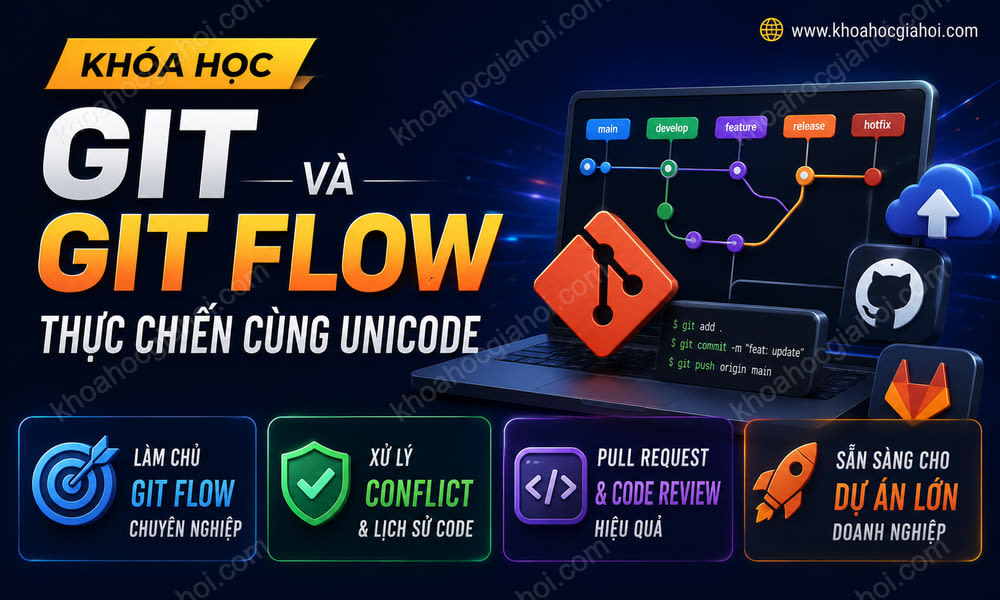 Khóa Học Git & Git Flow Thực Chiến Cùng Unicode