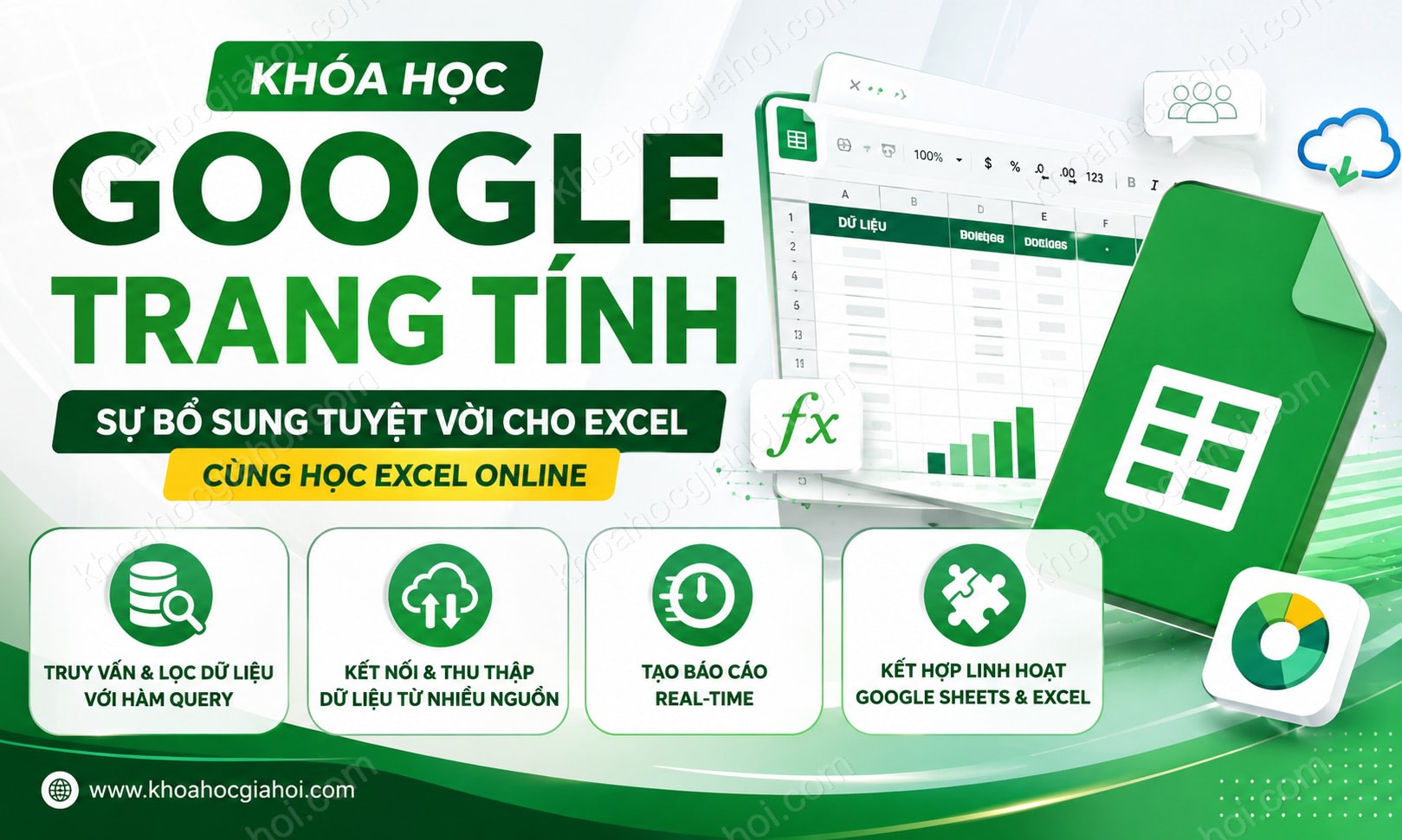 Google Sheets Từ Cơ Bản Đến Nâng Cao Dành Cho Doanh Nghiệp Cùng Học Excel Online